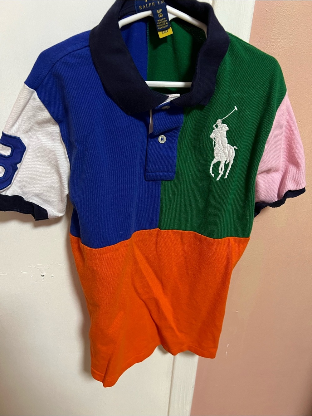 Polo by Ralph Lauren Boys Colorblock Polo-sz S (8)